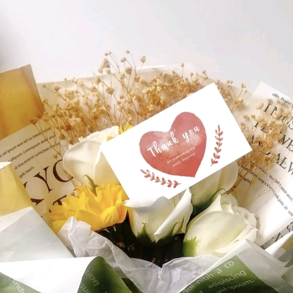 New 50 Count Heart Thank You Cards! - Picture 3 of 4